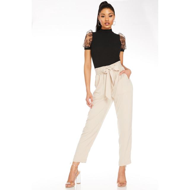Stone Paper Bag Trousers from Quiz on 