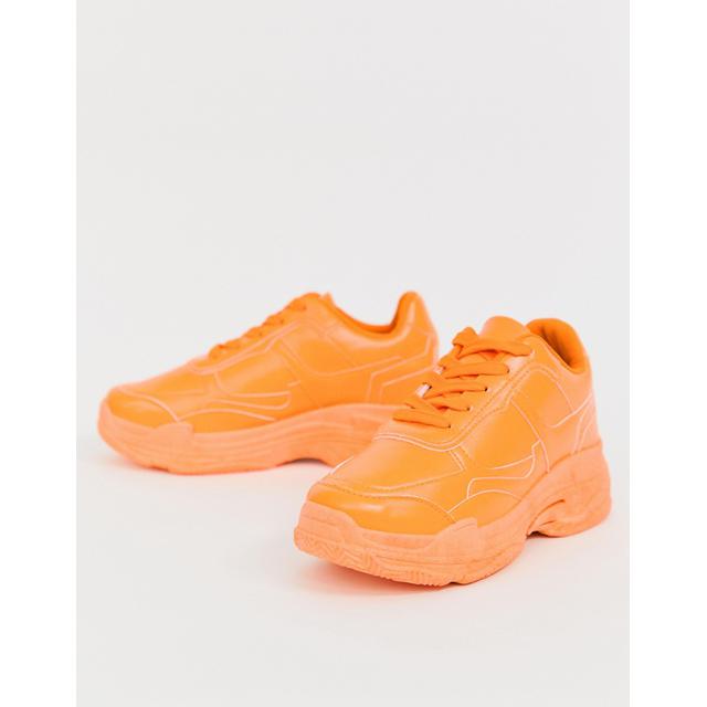 orange colour shoes