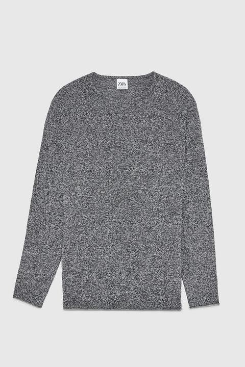 Pullover In Maglia Fibra Mista