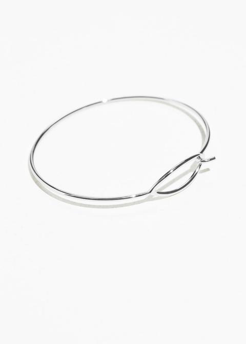 Open Oval Cuff - Silver