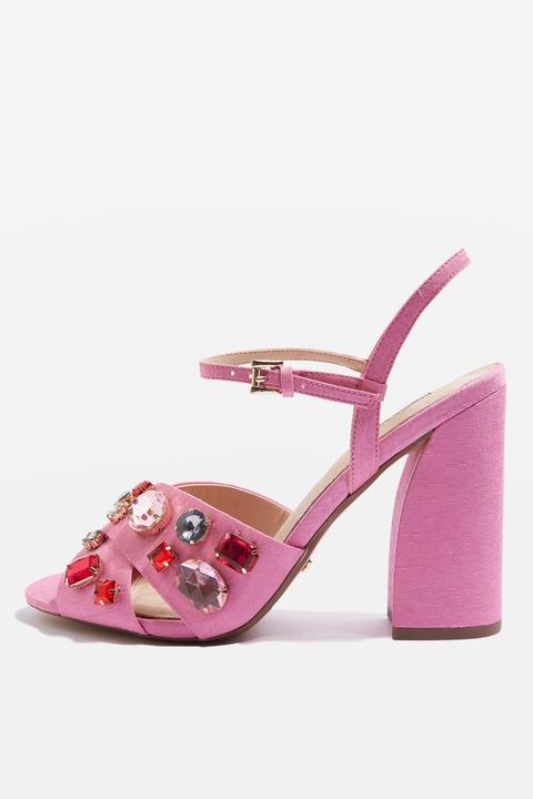 Rubies Gem Embellished Sandals