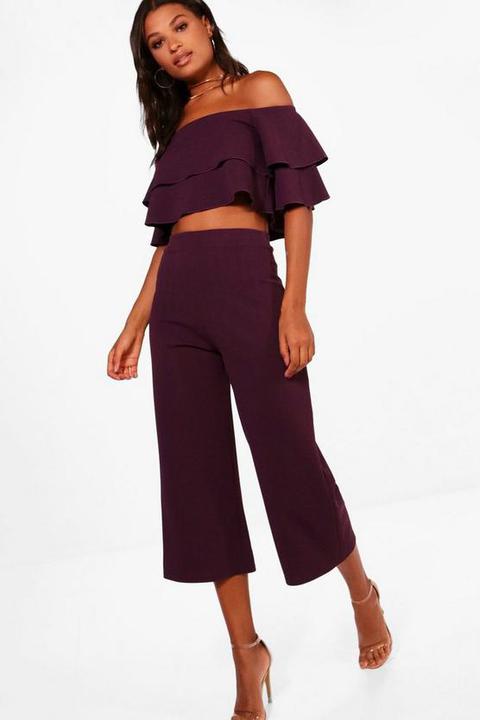 Double Bandeau Top And Culotte Co-ord