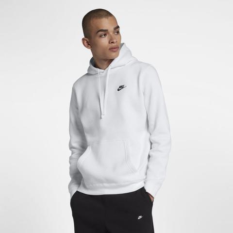 Felpa Pullover Con Cappuccio Nike Sportswear - Bianco