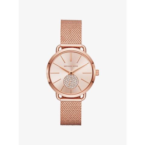 Mkreloj Portia En Tono Dorado Rosa De Malla - Dorado Rosa(dorado Rosa) - Michael Kors