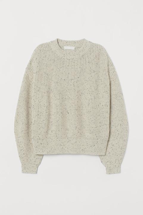 H & M - Pullover In Maglia Spessa - Beige