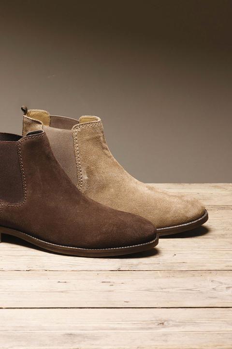 Mens Next Stone Suede Chelsea Boot from 