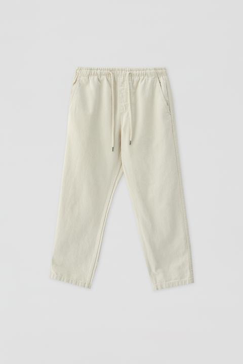 Pantalón Jogger Beige Algodón