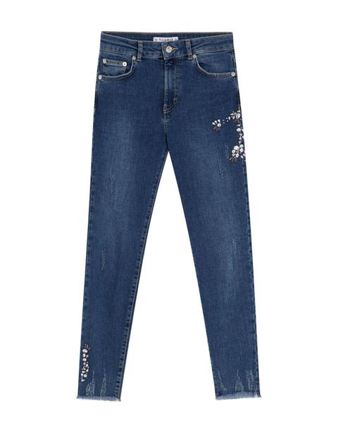 Jeans Skinny Dettaglio Gioielli