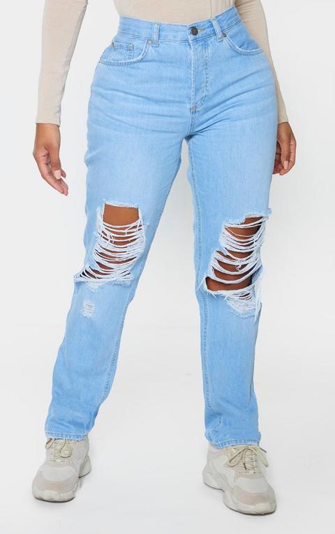 light wash jeans with rips