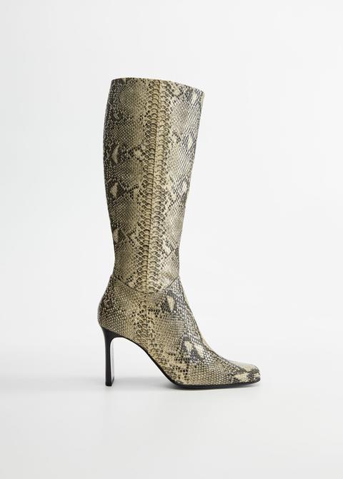 Botas Efecto Serpiente Tacón