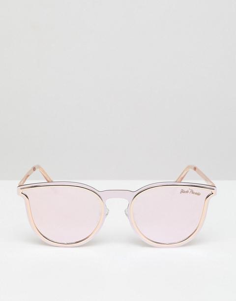 Gafas De Sol Redondas En Dorado Rosa De Black Phoenix