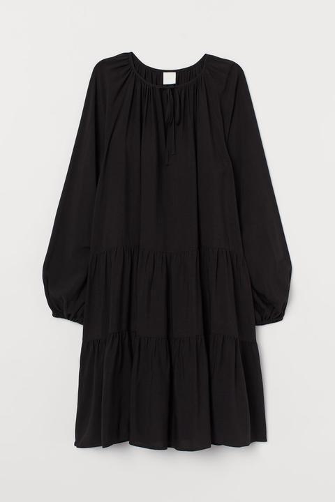 Robe À Manches Bouffantes - Noir from H&M on 21 Buttons