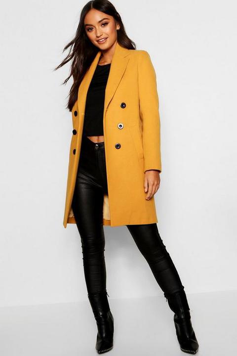 Petite Double Breasted Duster Coat