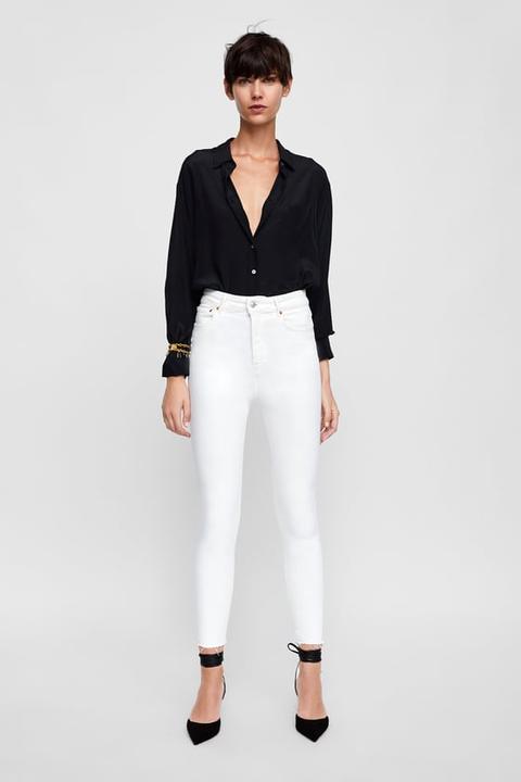 zara 80s high waisted jeans