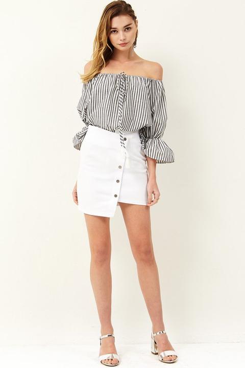 Natalie White Mini Skirt