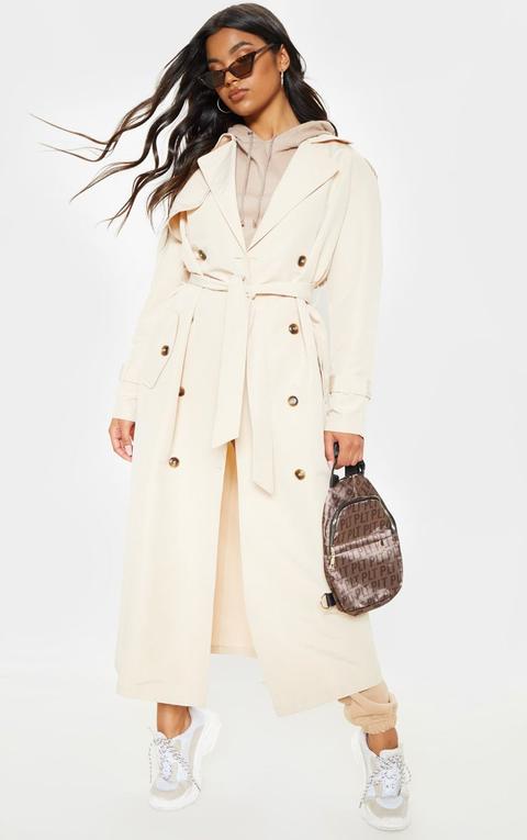 Stone Oversized Trench Coat