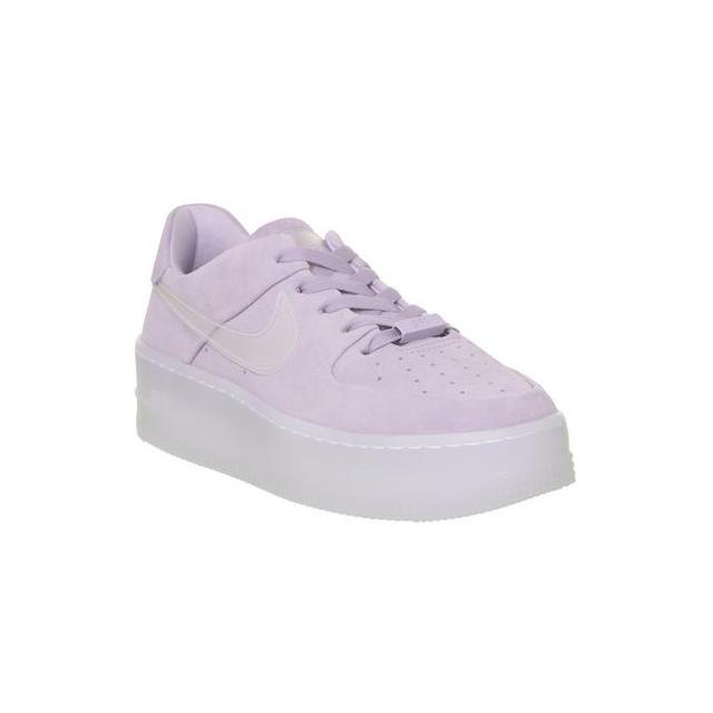 nike air force 1 sage trainers violet mist irridescent