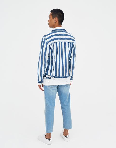 Cazadora Denim Rayas
