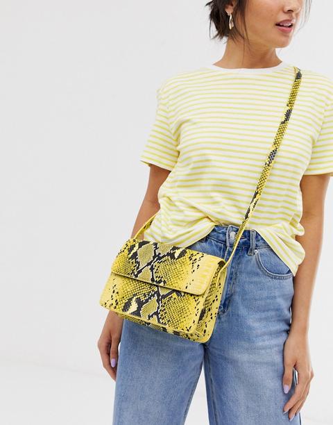 Borsa Giallo Ocra in pelle