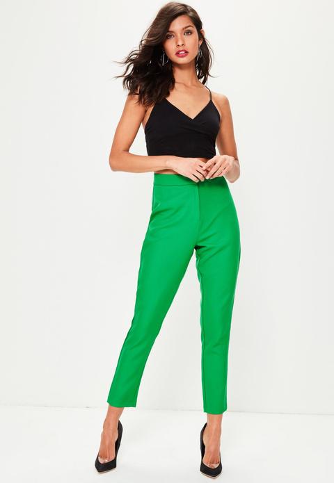 Green Tailored Trousers