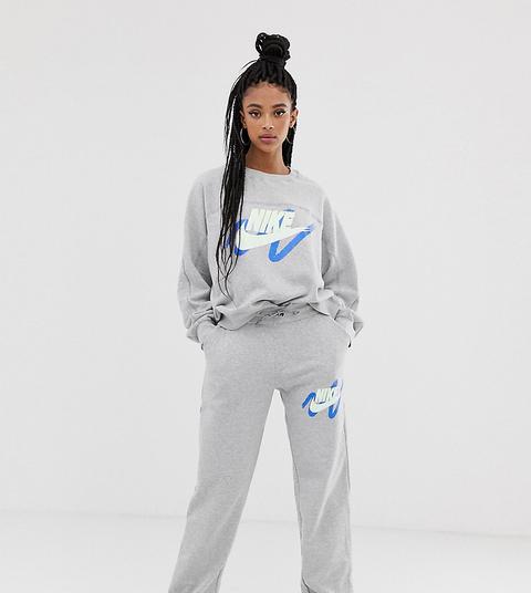 Joggers Grises Con Logo Garabateado Exclusivos En Asos Archive De Nike