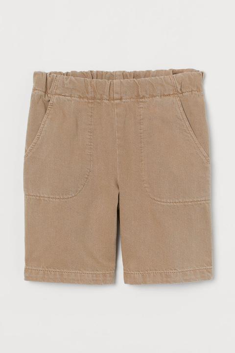 Twill Shorts - Beige