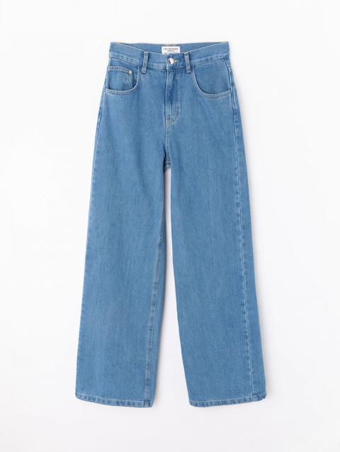 Jeans Wide Leg Blu Denim Medio from Terranova on 21 Buttons
