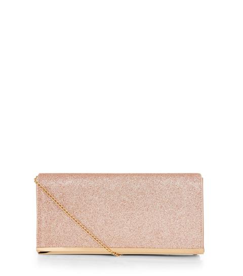 Rose Gold Glitter Clutch