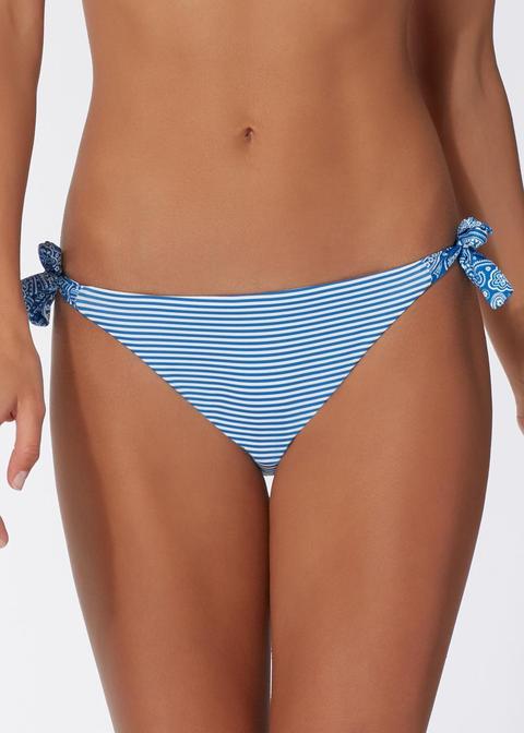 Bikini-slip Schnürung Paisleymuster Denise
