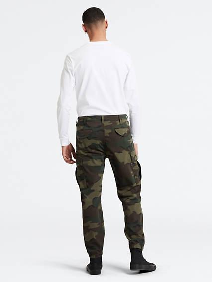 levi's tapered wave camo cargo pants