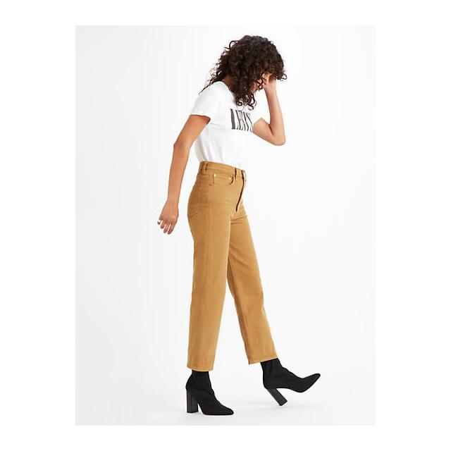 Ribcage Straight Ankle Jeans Amarillo 