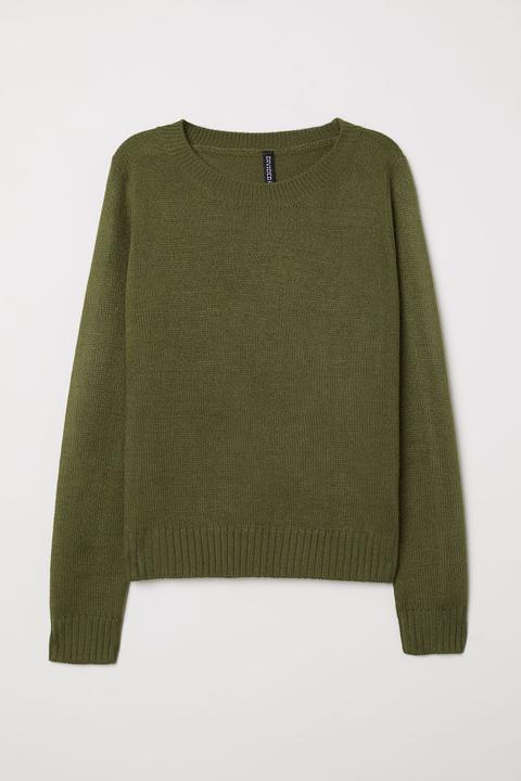 H & M - Jersey De Punto - Verde