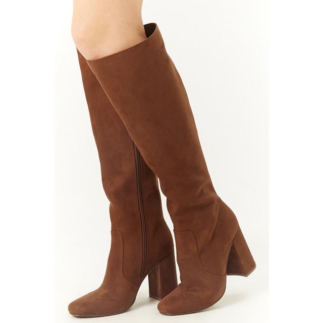 tall faux suede boots