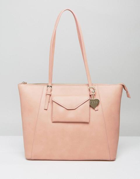 Bolso Bandolera En Color Rosado Pocket Angel De Marc B