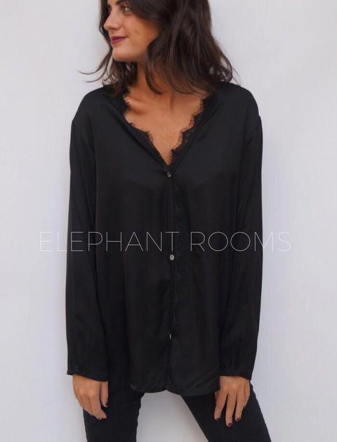 Blusa Encaje Negro