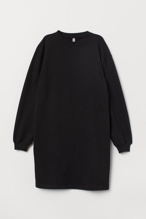 Vestido Sudadera Corto - Negro