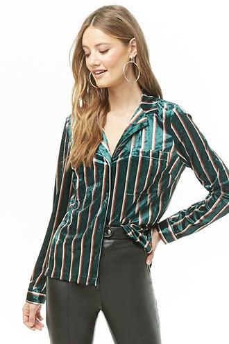 forever 21 velvet shirt