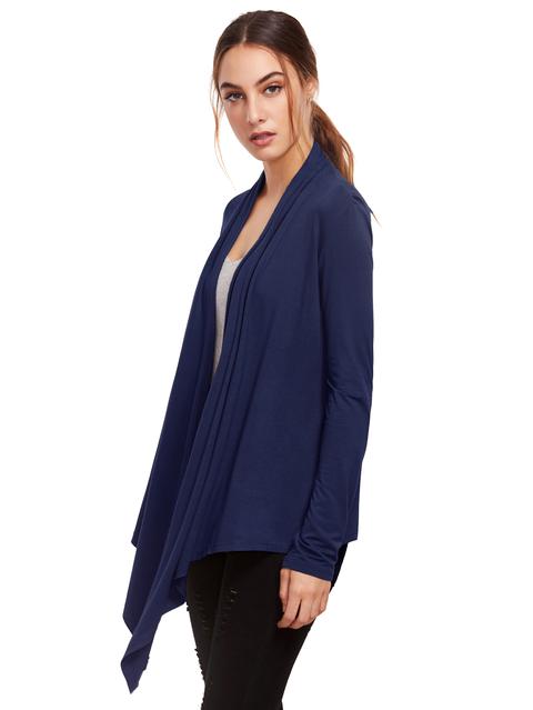 Abrigo Azul Abrigo Suéter Cardigan