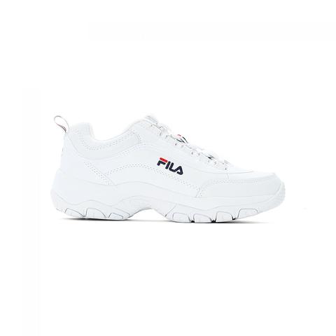 fila strada low white