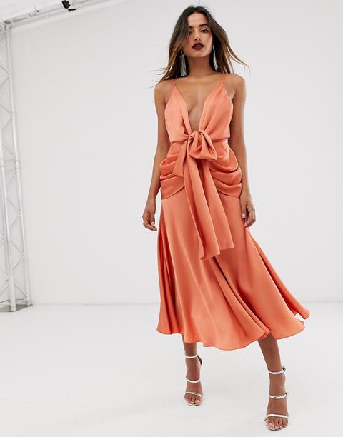 asos copper dress