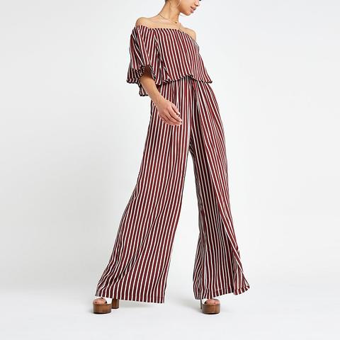 river island stripe jumpsuit