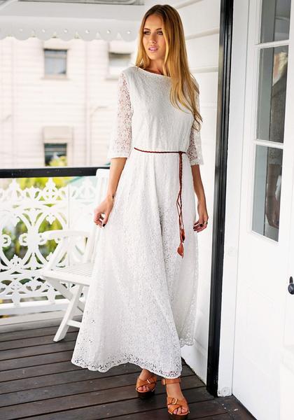 Floral Maxi Lace Dress