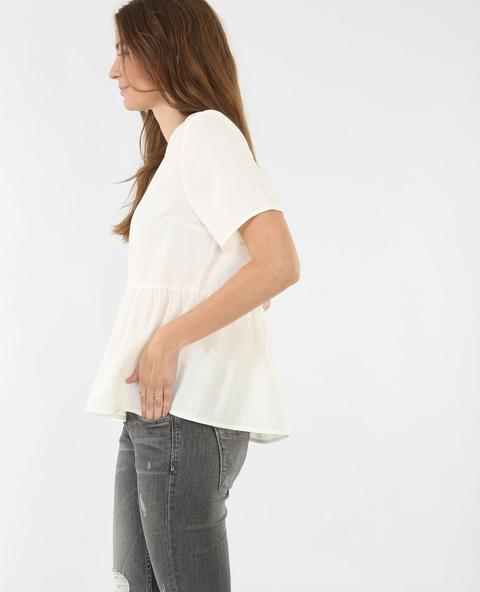 Blusa Ancha Con Volante