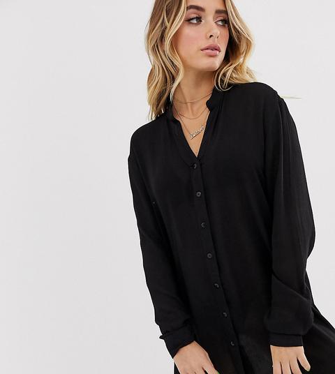 South Beach Beach Shirt In Black