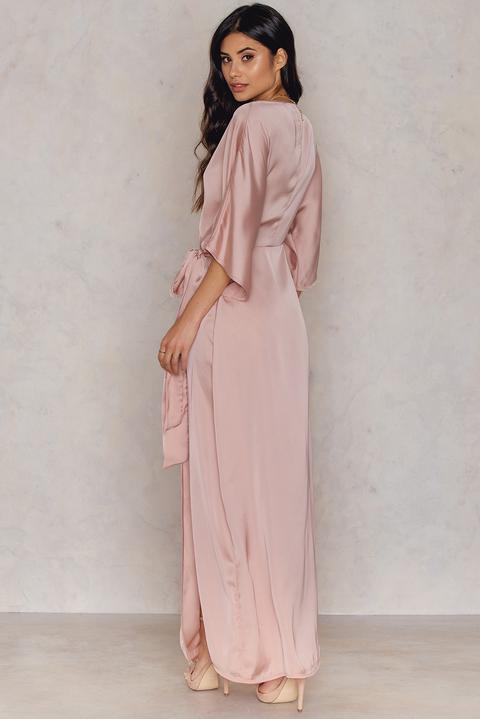 mid sleeve maxi dress