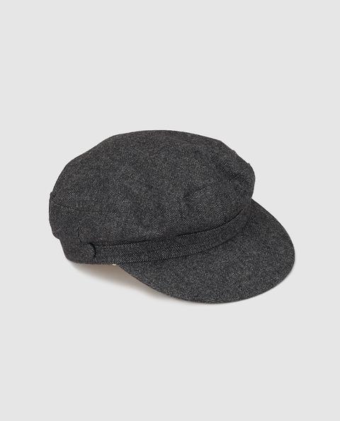 Southern Cotton - Gorra De Mujer Jaspeada En Fieltro Gris