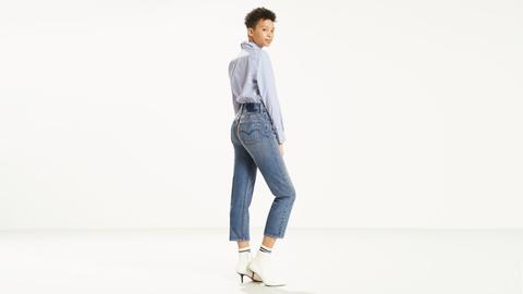 levi's altered straight jeans