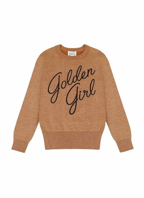 Vega Golden Girl Slogan Jumper - Vintage Style