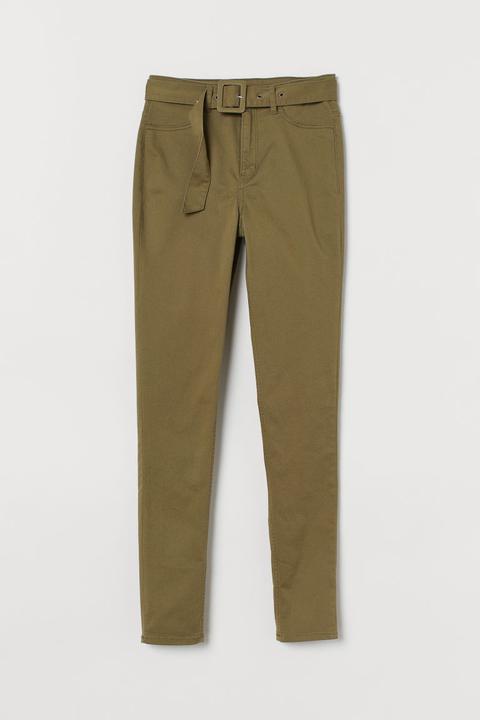 Skinny High Jeans - Verde
