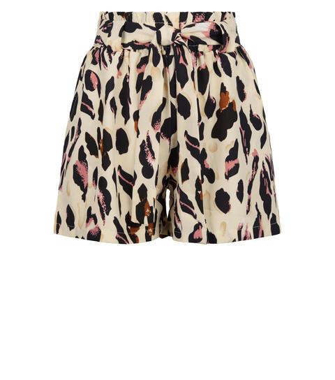 Paper bag hot sale leopard shorts